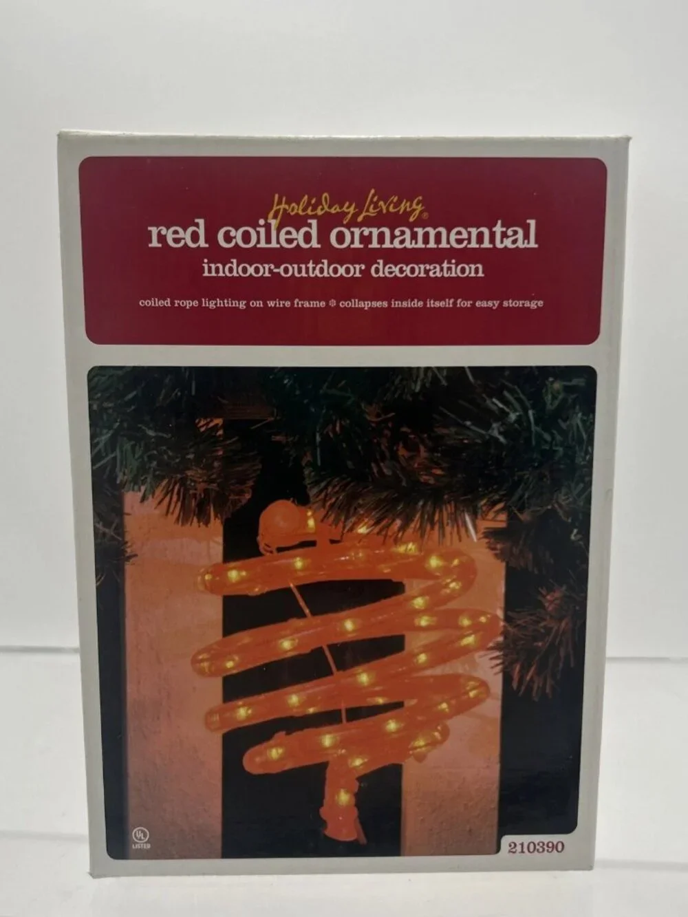Holiday Living Red Coiled Lighting Rope Ornamental Indoor-Outdoor Decoration